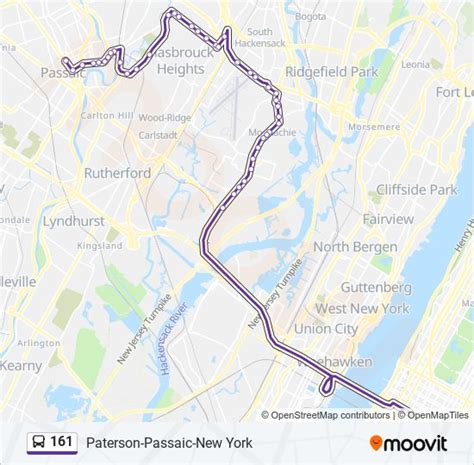 new jersey transit 161 bus schedule|161 bus route map.